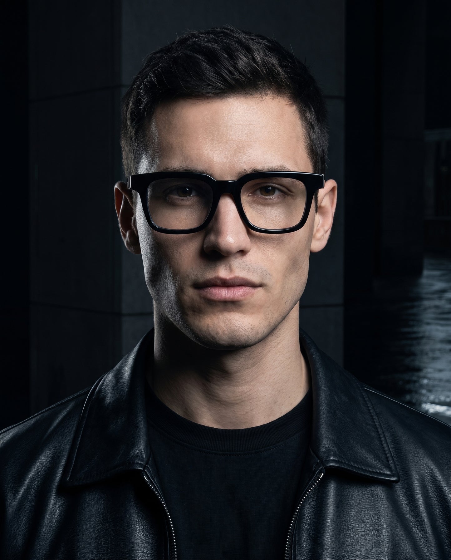 Cox Ucker eyewear frame — model styling view